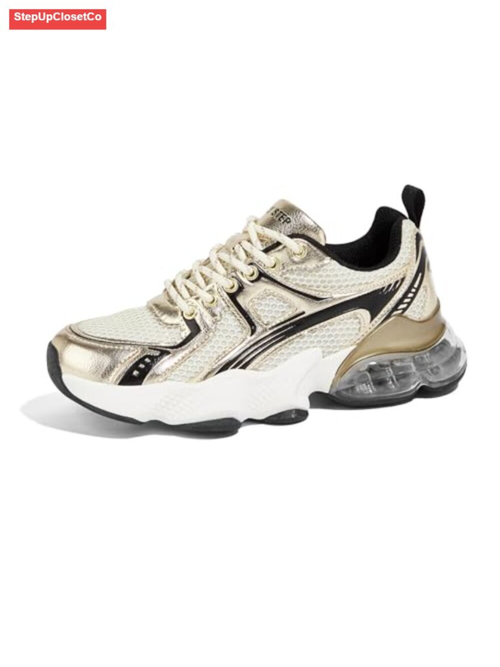 Women's Air Cushion Running Shoes Breathable Mesh PU Slip-Resistant